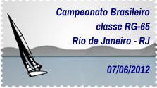 Campeonato Brasileiro classe RG-65 Rio de Janeiro - RJ  07/06/2012