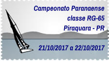 Campeonato Paranaense classe RG-65 Piraquara - PR  21/10/2017 a 22/10/2017