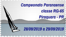 Campeonato Paranaense classe RG-65 Piraquara - PR  28/09/2019 a 29/09/2019