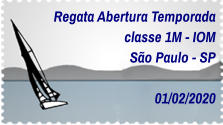 Regata Abertura Temporada classe 1M - IOM São Paulo - SP  01/02/2020