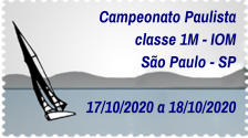 Campeonato Paulista  classe 1M - IOM São Paulo - SP 17/10/2020 a 18/10/2020