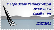 1ª copa Odenir Pereira(2ª etapa) classe RG65 Curitiba - PR    17/07/2021