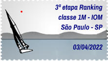 3ª etapa Ranking classe 1M - IOM São Paulo - SP  03/04/2022
