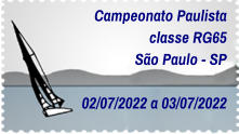 Campeonato Paulista classe RG65 São Paulo - SP  02/07/2022 a 03/07/2022