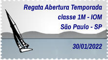 Regata Abertura Temporada classe 1M - IOM São Paulo - SP  30/01/2022