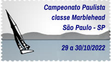 Campeonato Paulista classe Marblehead São Paulo - SP  29 a 30/10/2022