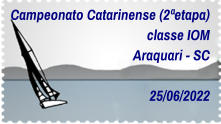 Campeonato Catarinense (2ªetapa) classe IOM Araquari - SC  25/06/2022