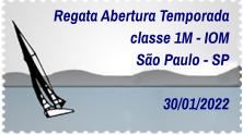 Regata Abertura Temporada classe 1M - IOM São Paulo - SP  30/01/2022
